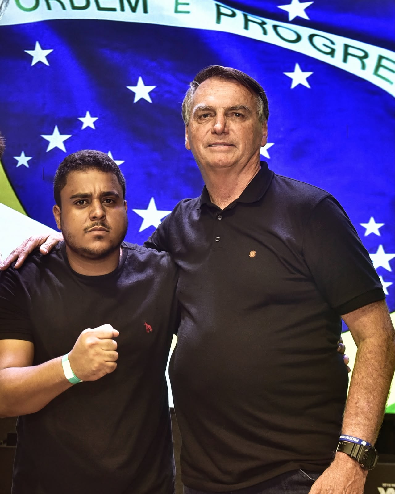 Giuliano Argolo com Jair Bolsonaro